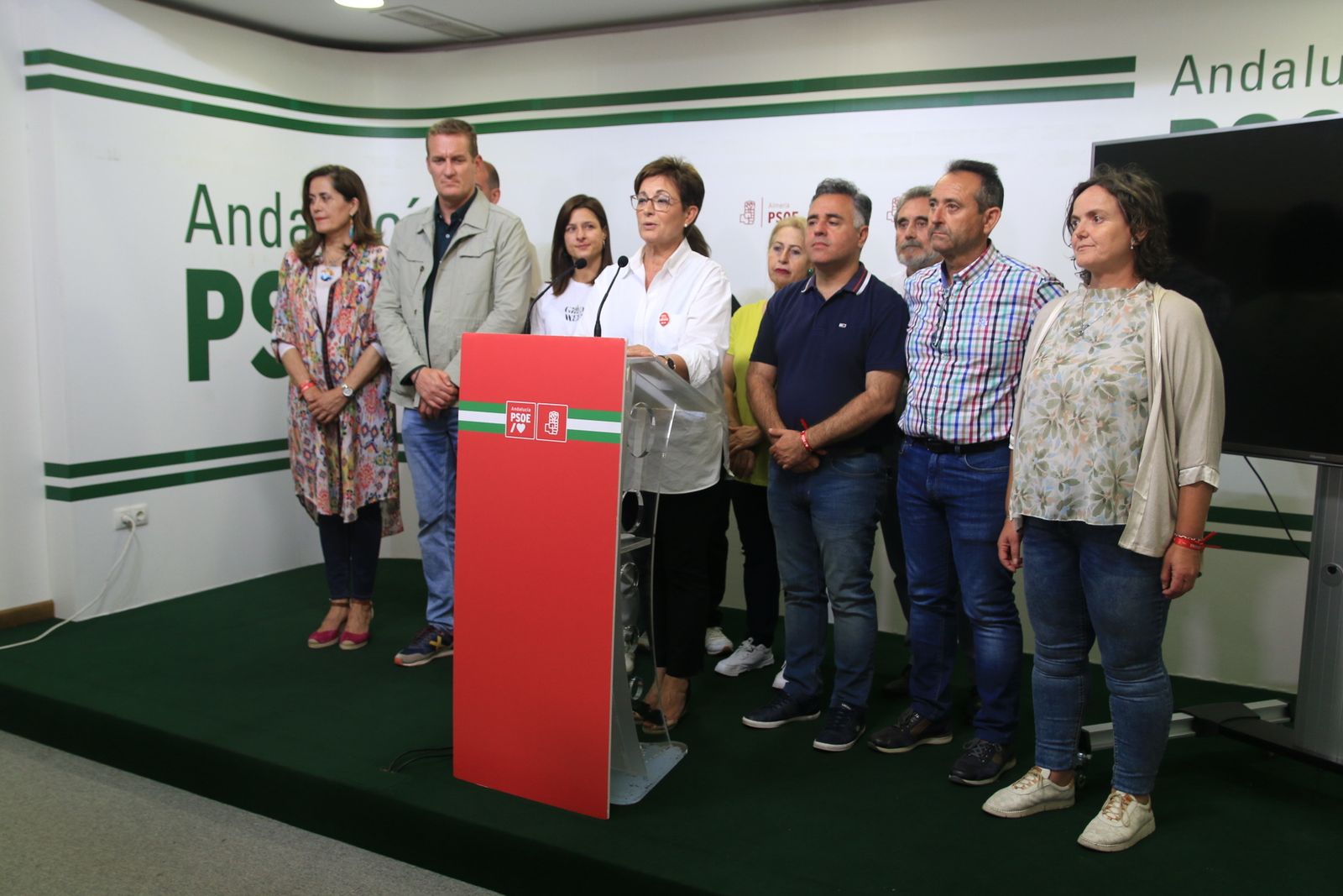 Imágenes de la noche de Elecciones Municipales 2023, en Almería