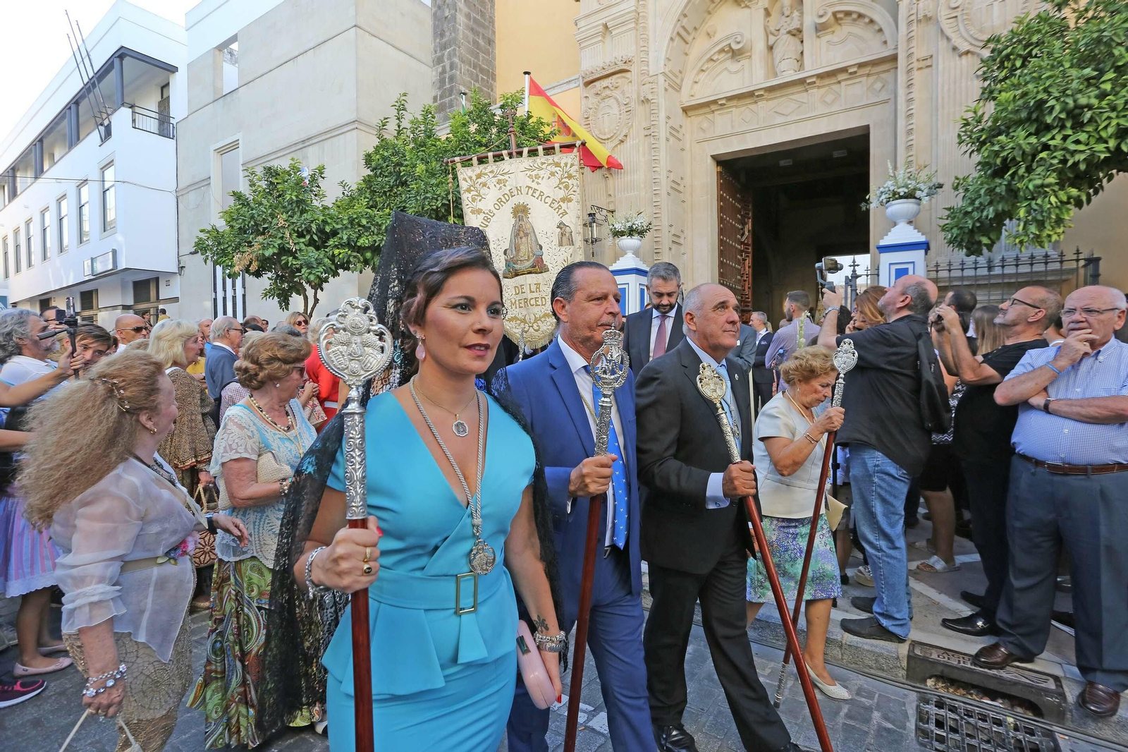 Imágenes de la salida procesional de la patrona de Jerez,La Virgen de la Merced
