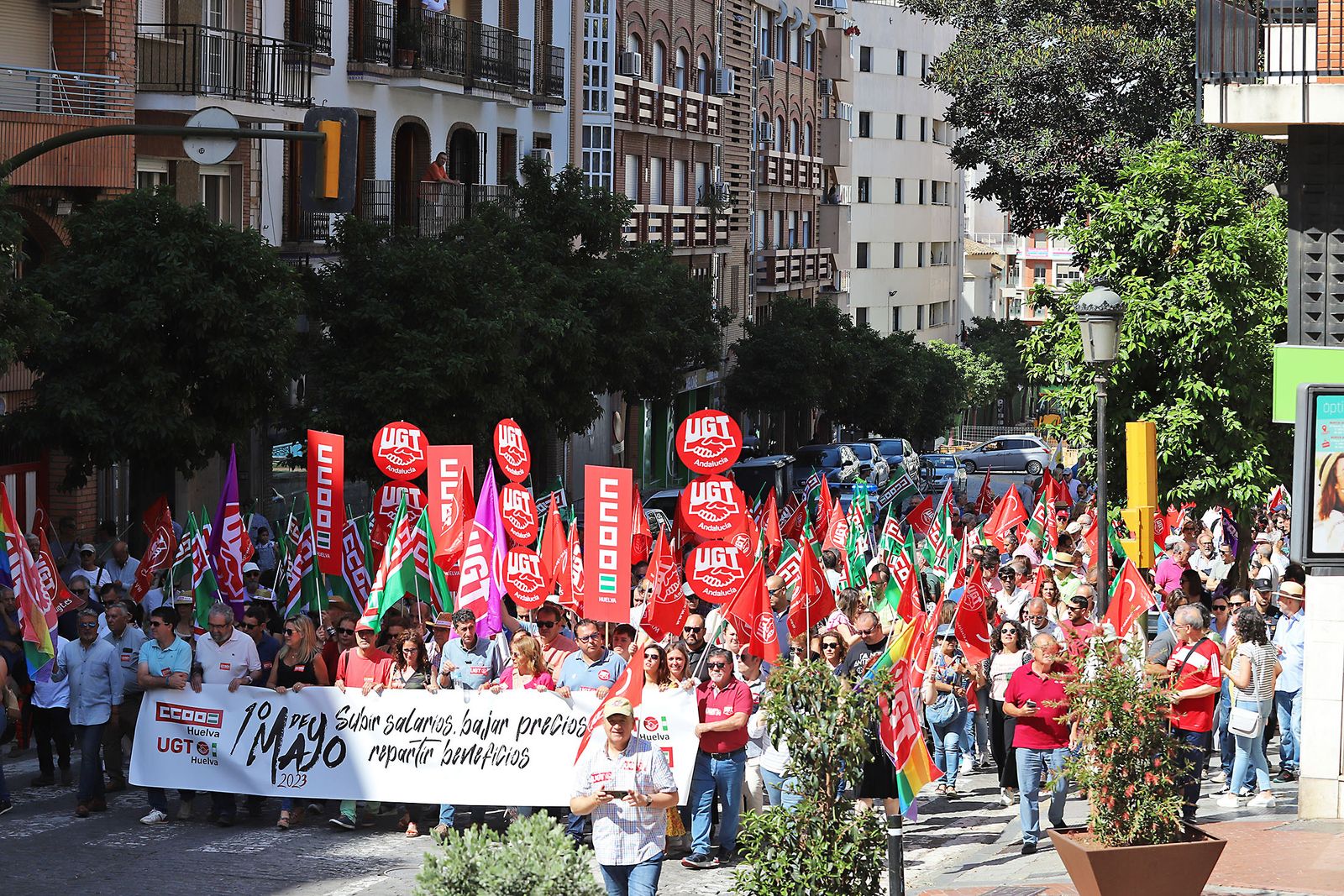 Imágenes de la Manifestación por el Día del Trabajador 2023 en Huelva
