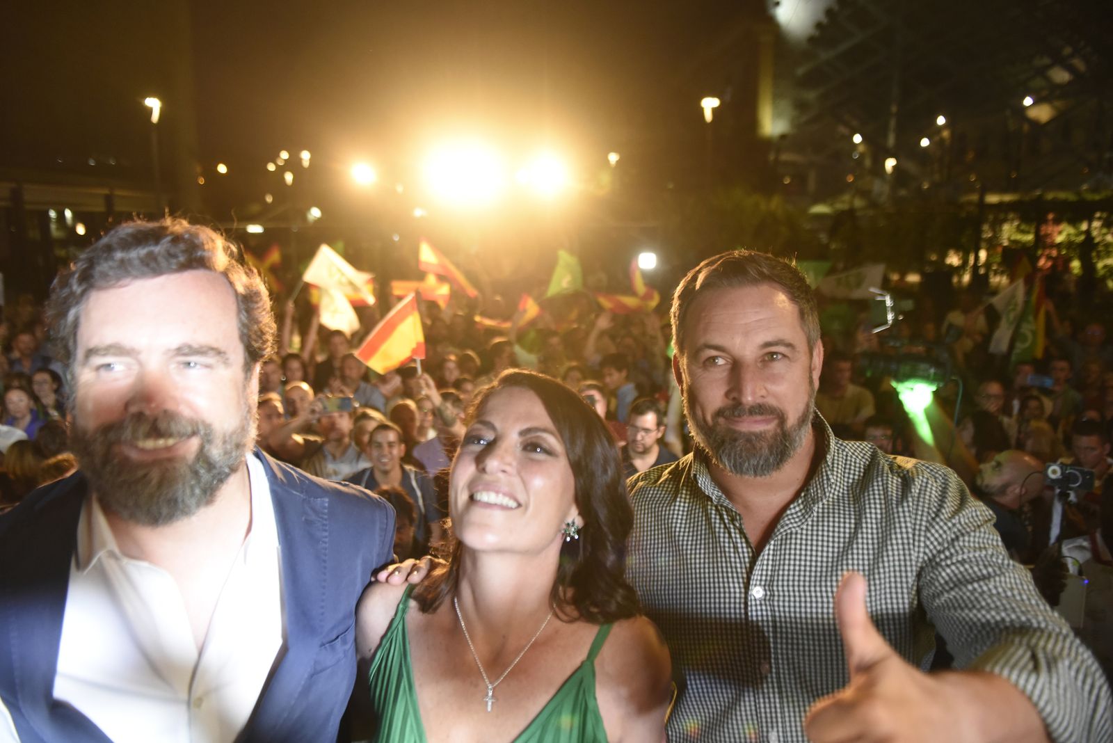 Las imágenes de la noche electoral de Vox