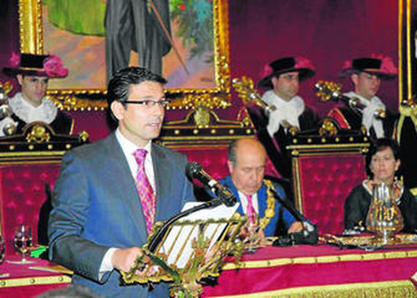 Francisco Cuenca, durante su primer discurso como portavoz del grupo municipal socialista.