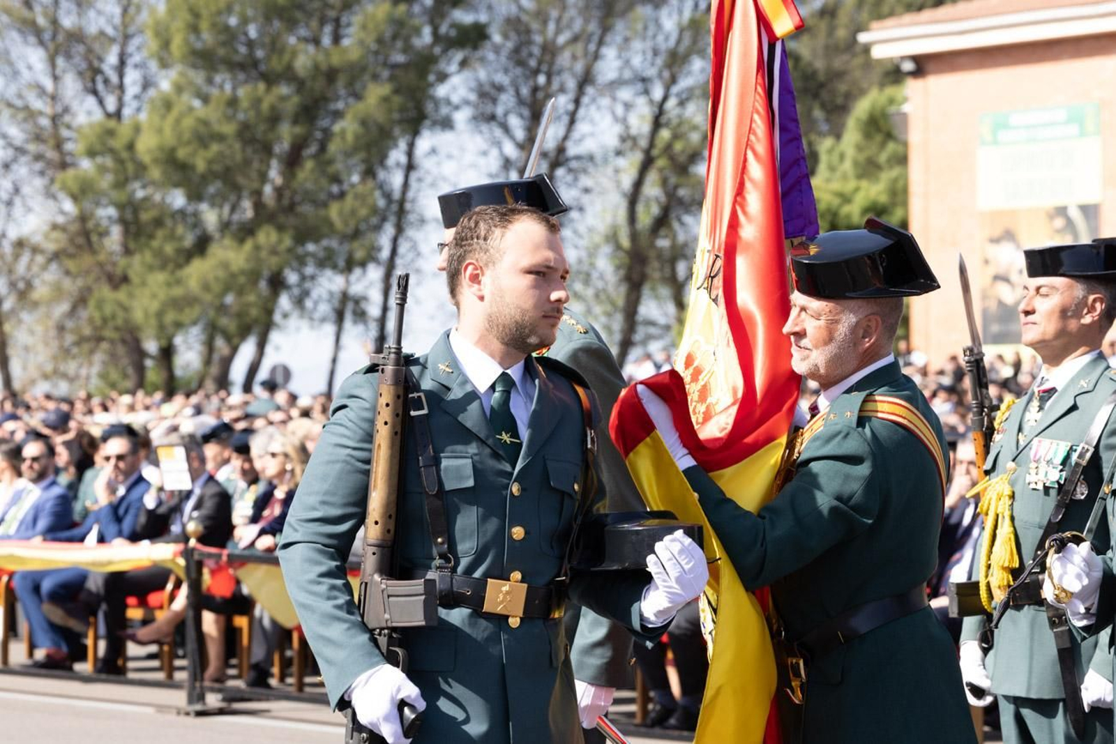 Acto de jura de bandera de la 130ª promoción de guardias civiles de la Academia de Baeza