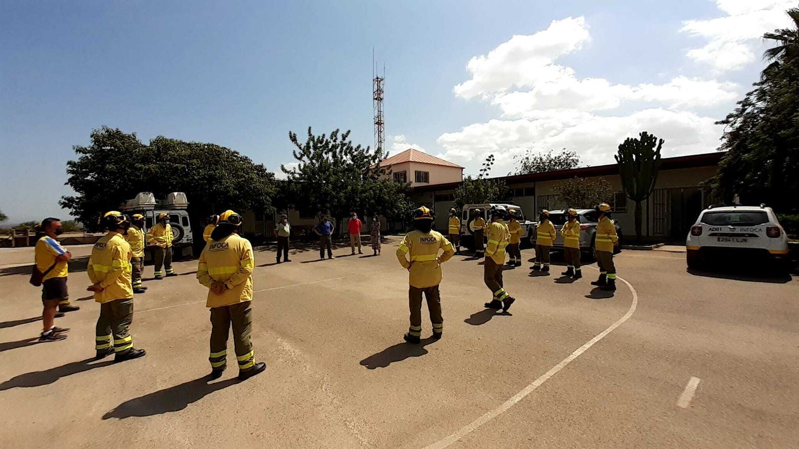 Trabajadores del Cedefo de Alhama de Almería.