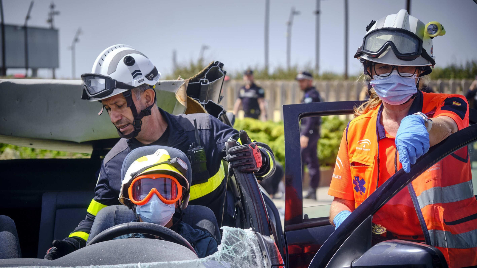 Simulacro de incidente intencionado en Cádiz