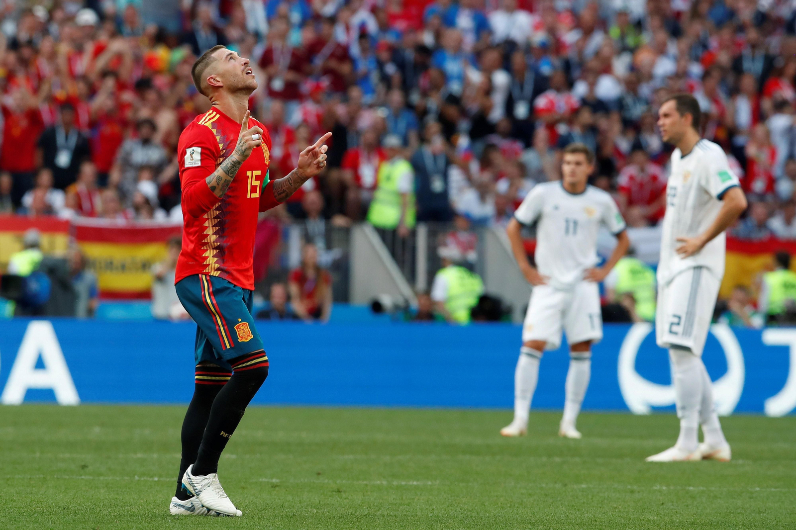 Las imágenes del España-Rusia