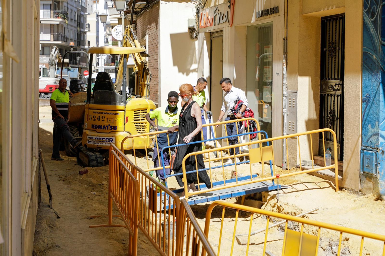 Las fotos de las obras en la calle Zaragoza de Sevilla