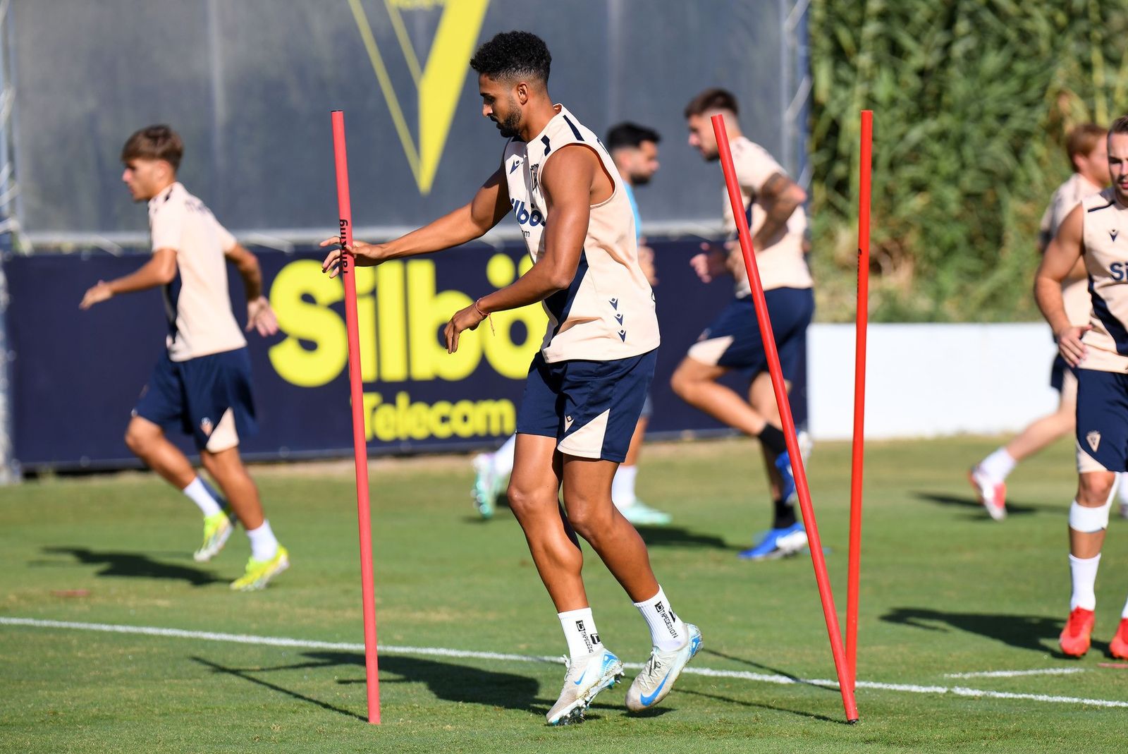 Chris Ramos en un entrenamiento.