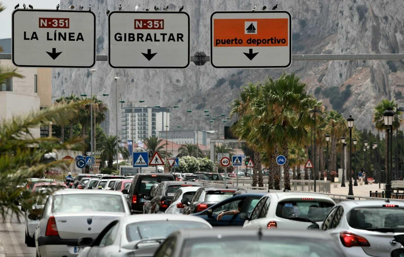 Imagen de archivo del acceso a Gibraltar.