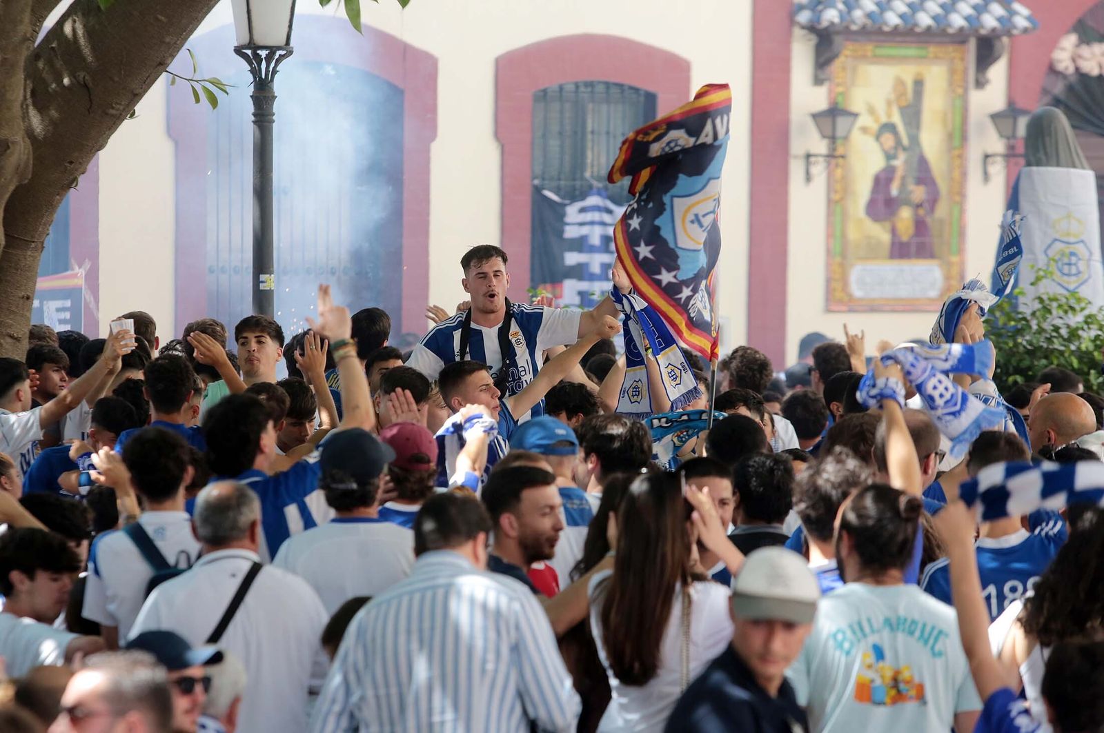 Imágenes del ascenso del Recreativo de Huelva contra el Cacereño