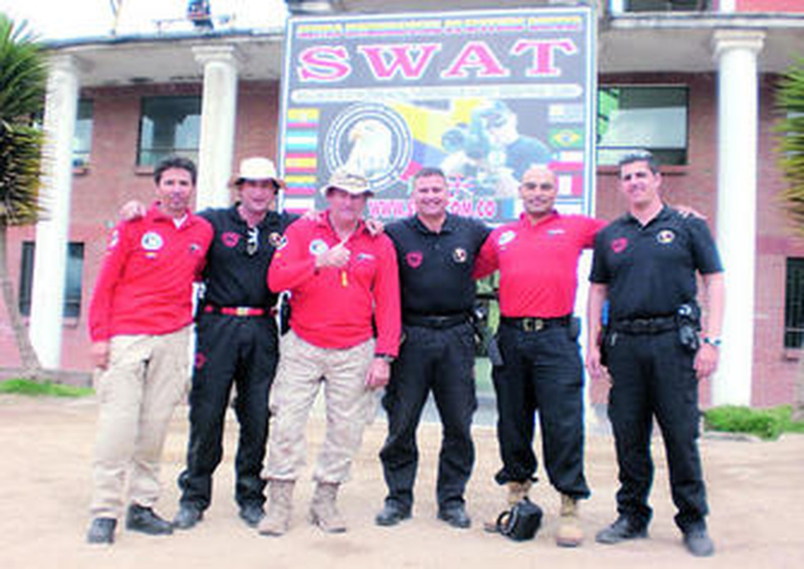 Los representantes gaditanos que acudieron a Colombia.
