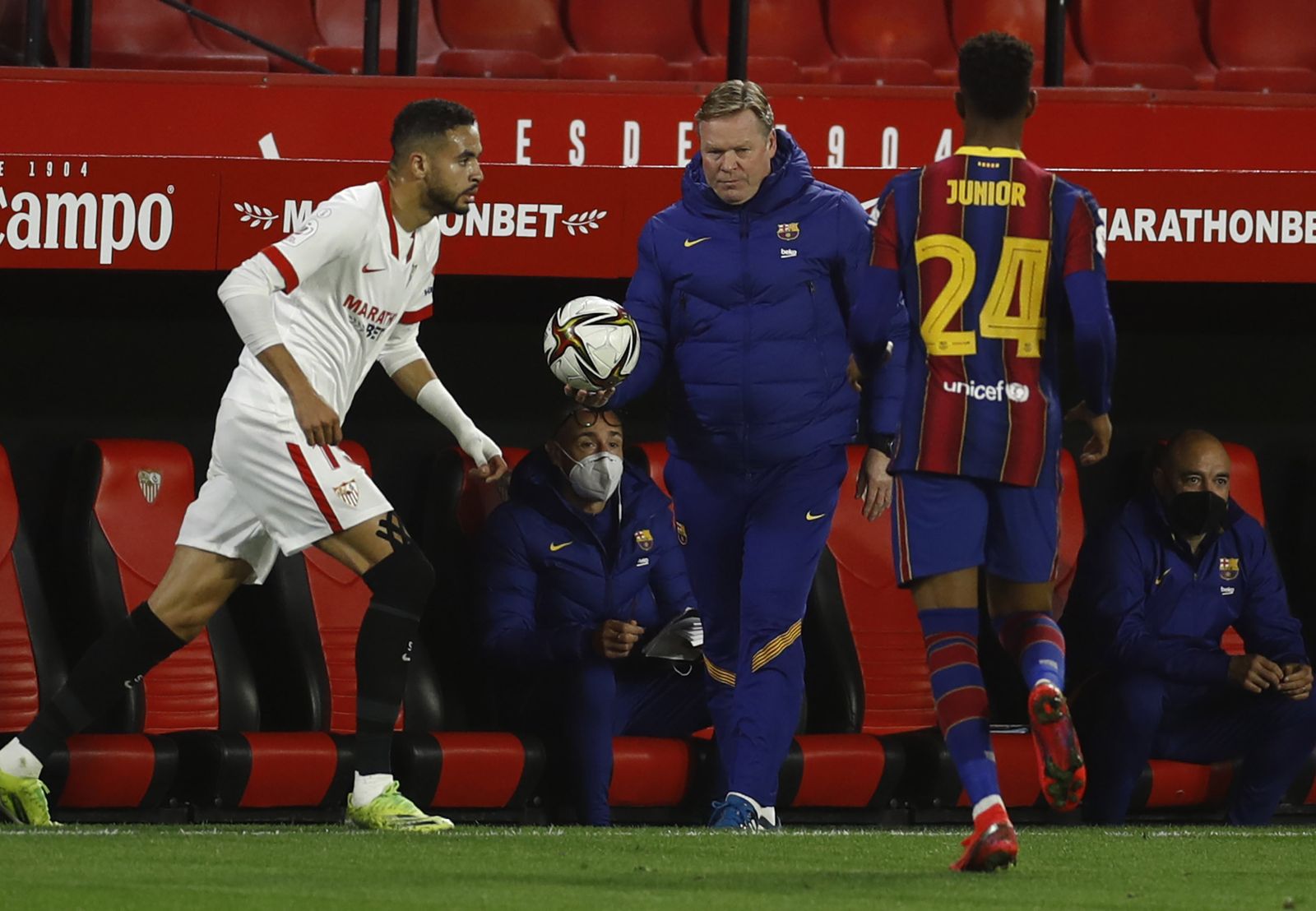 El Sevilla-Barcelona de Copa del Rey, en imágenes