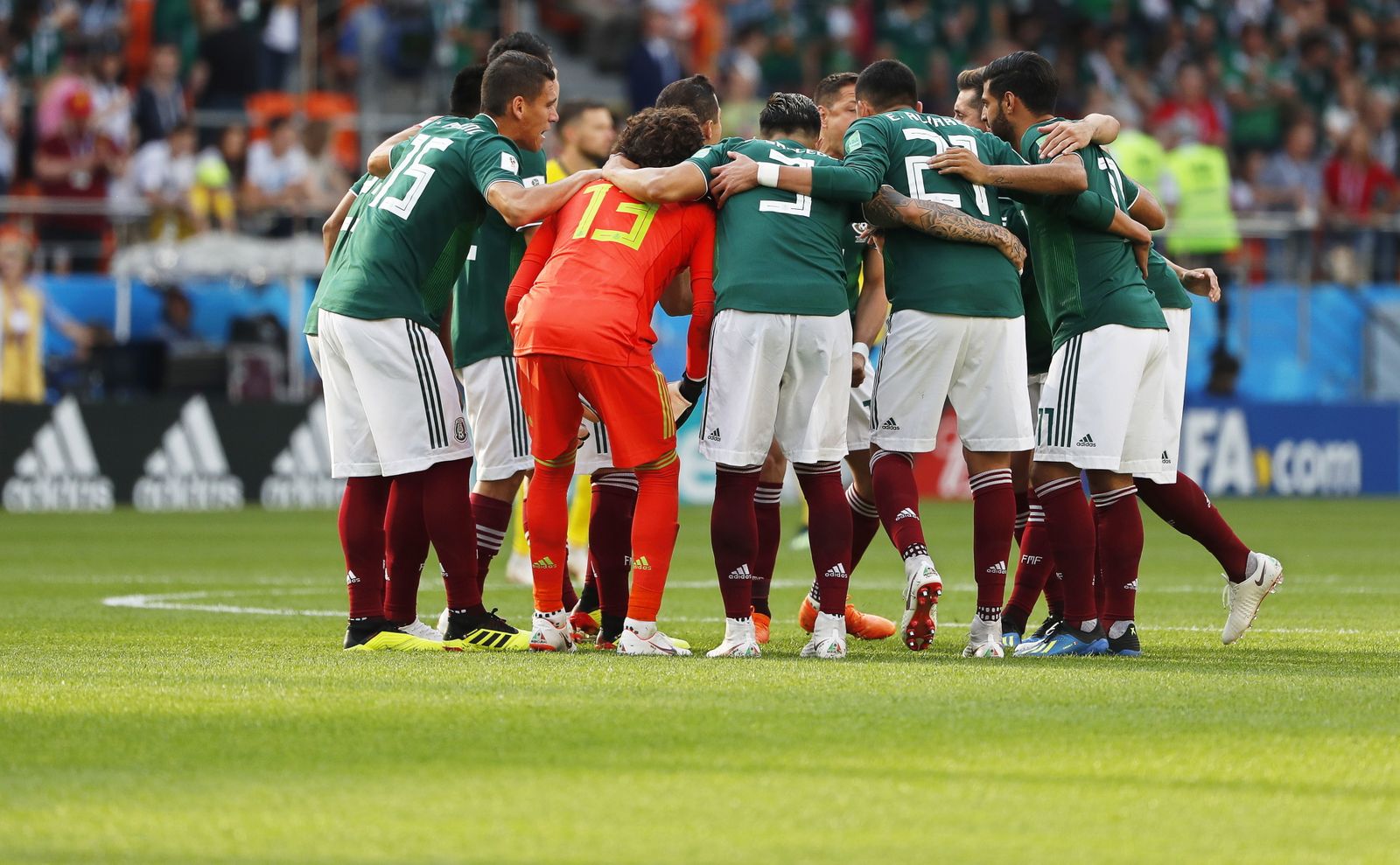 Las imágenes del México-Suecia