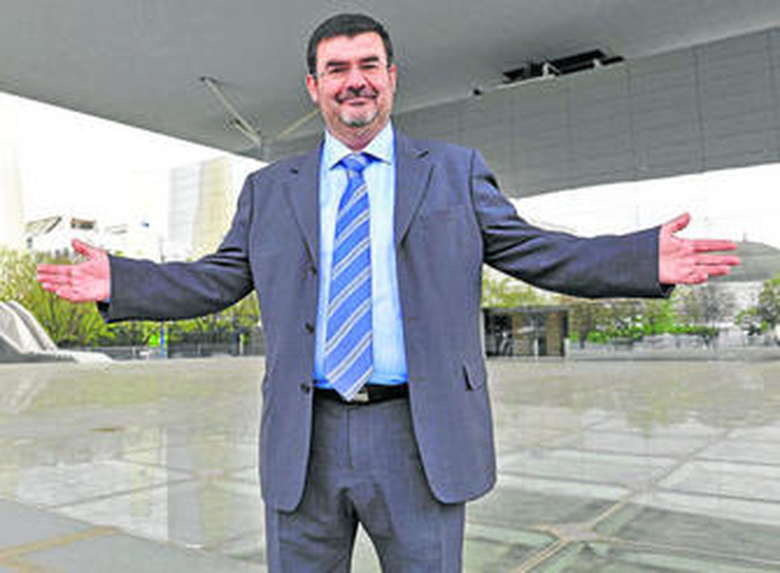 Gaizka Grajales, consejero delegado de Alestis, en las oficinas centrales de la firma aeronáutica en La Cartuja, Sevilla.