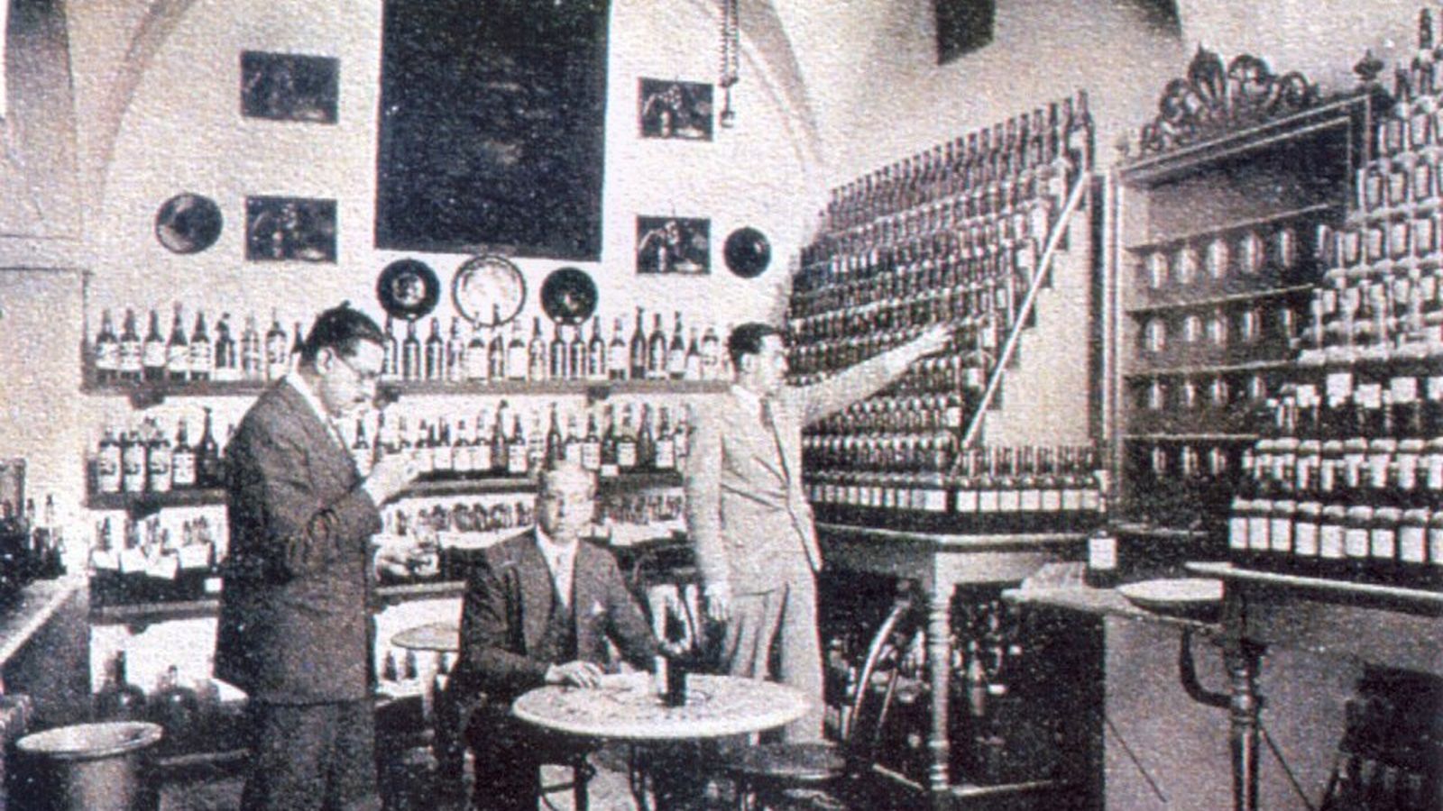 Cuarto de muestra de las bodegas Manuel Fernández Bobadilla.