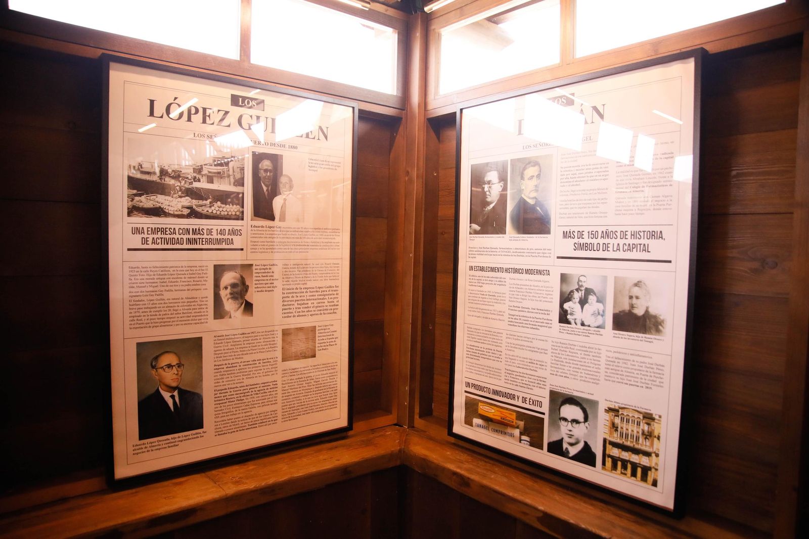 Imágenes del museo a los grandes empresarios y familias históricas de Almería