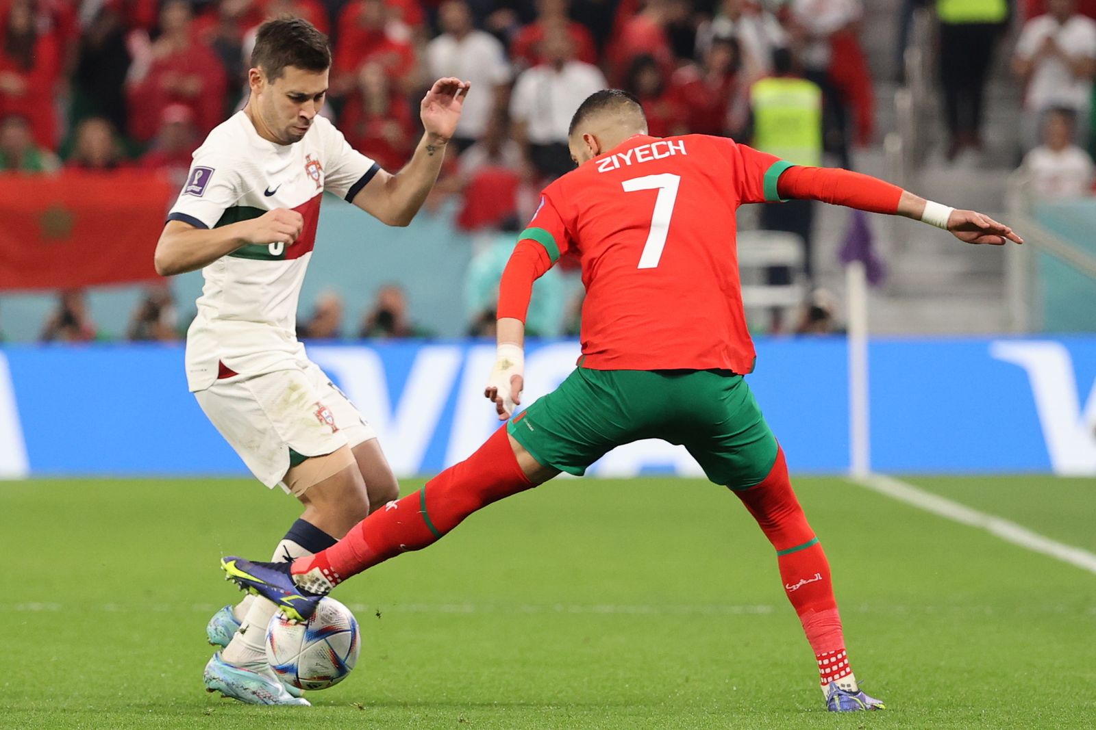 Las imágenes del Marruecos - Portugal de los cuartos de final del Mundial de Qatar