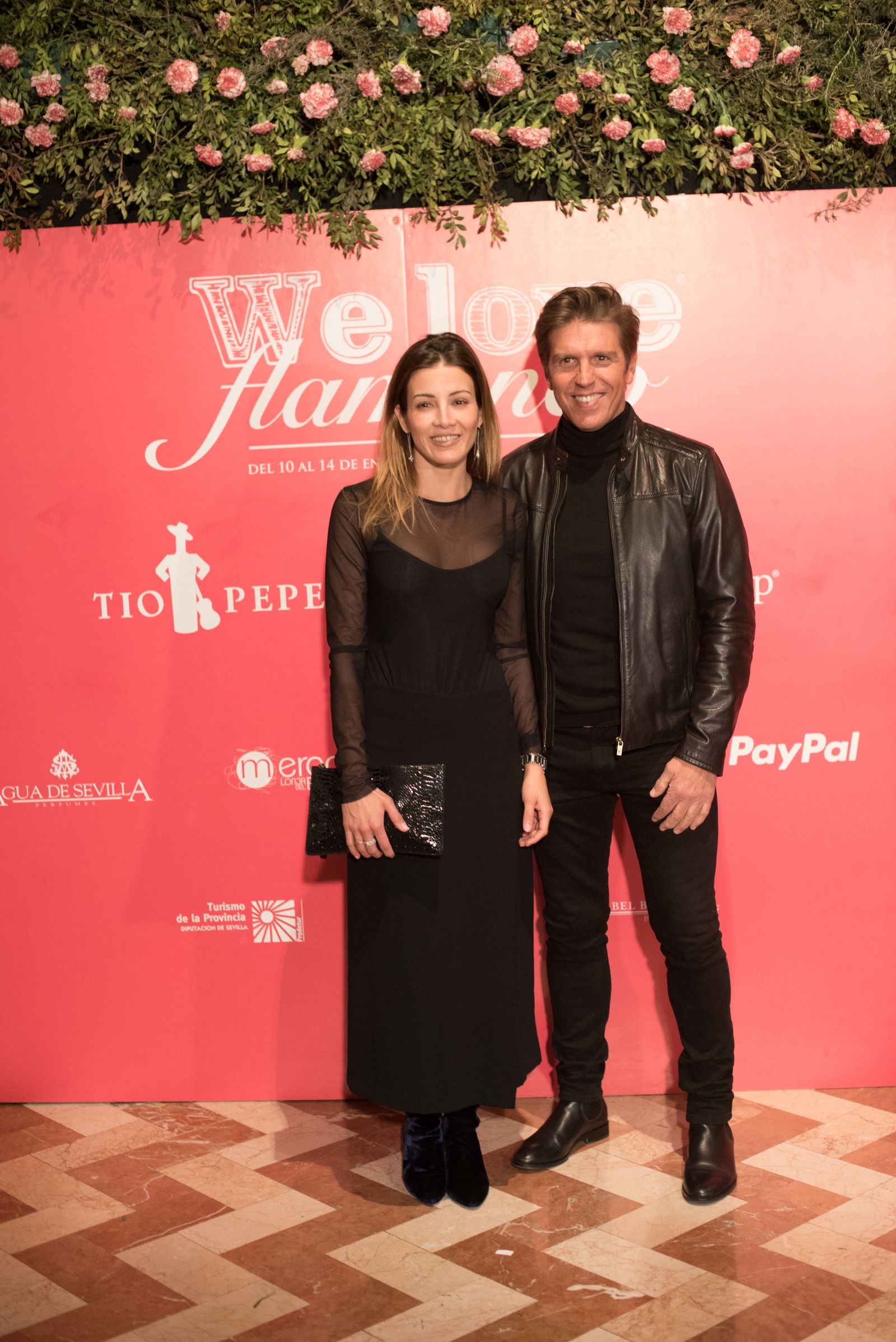 Manuel Benítez, 'El Cordobés' y Virginia Troconis.