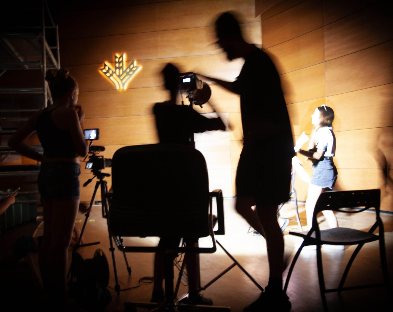 Imagen del taller desarrollado por el Festival de Jóvenes Realizadores en el Auditorio de Caja Rural.