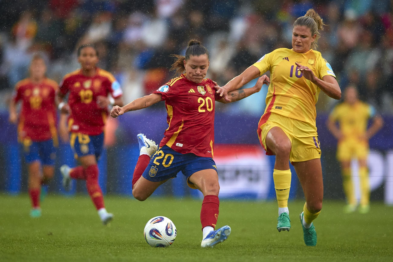 Las fotos de la goleada de España sobre Bélgica en la Eurocopa femenina