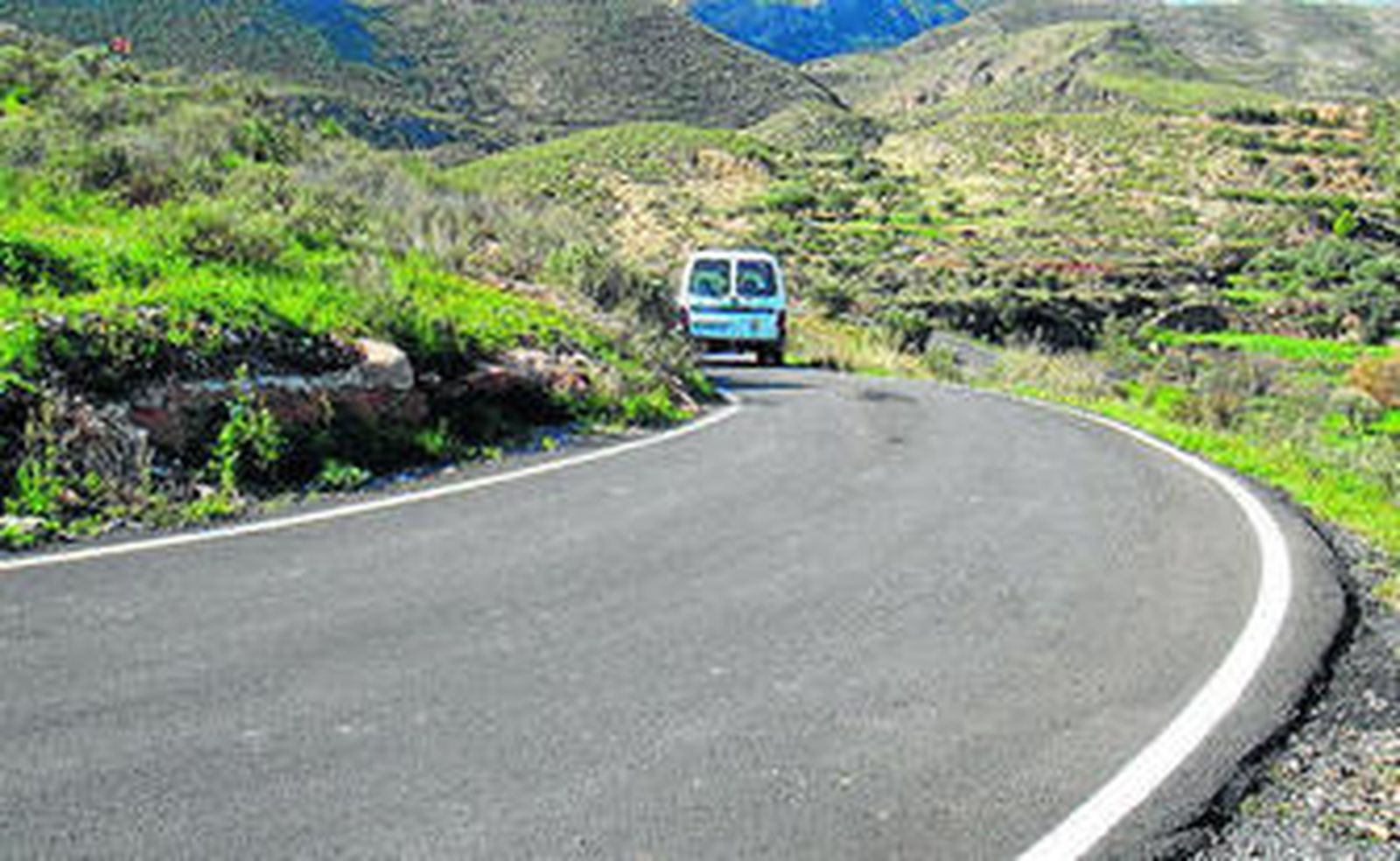 Imagen de las vía, donde ya han terminado las obras.