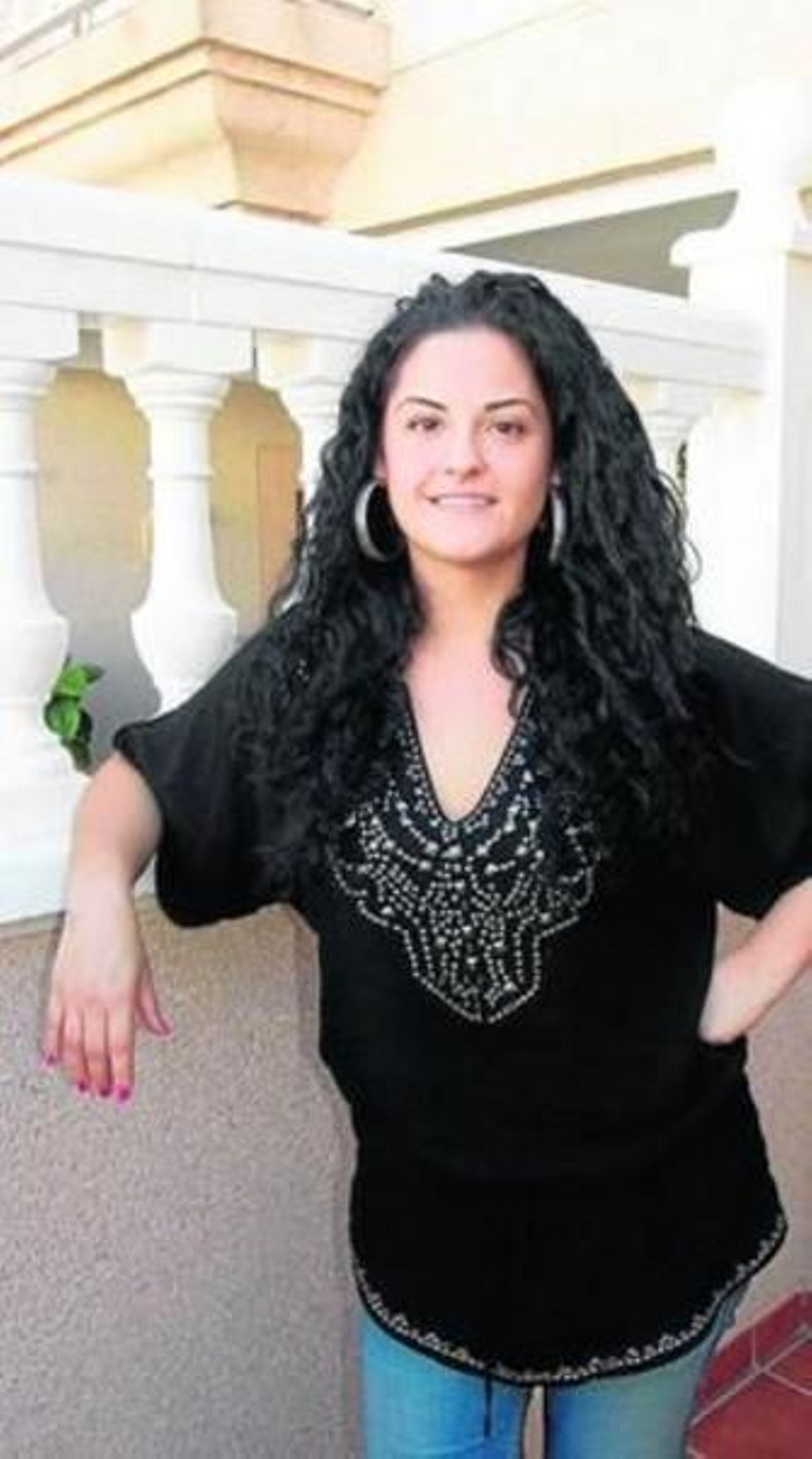 Rocío Segura en su casa de Huércal de Almería.