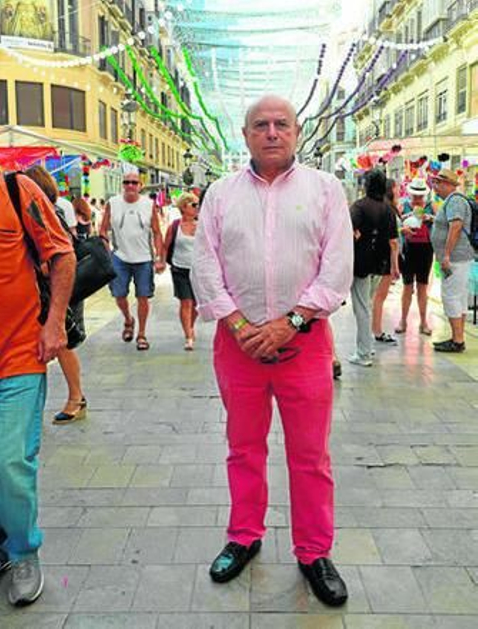 Leandro Martínez, momentos antes de la entrevista.