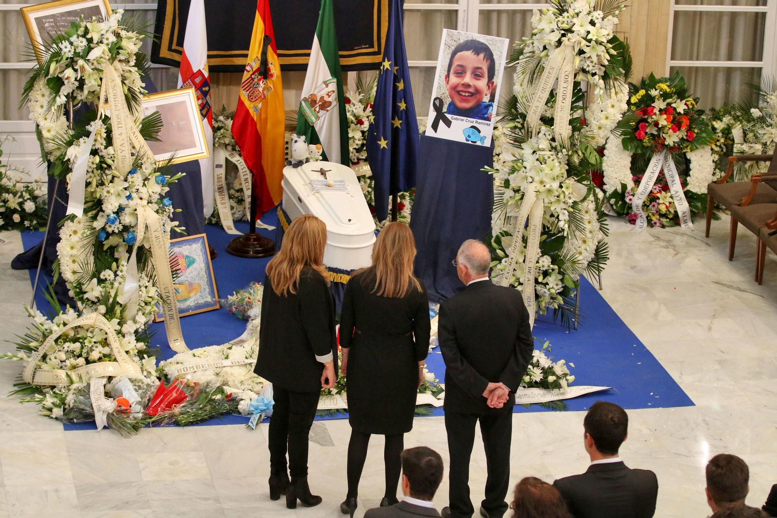 Las imágenes de la capilla ardiente por Gabriel