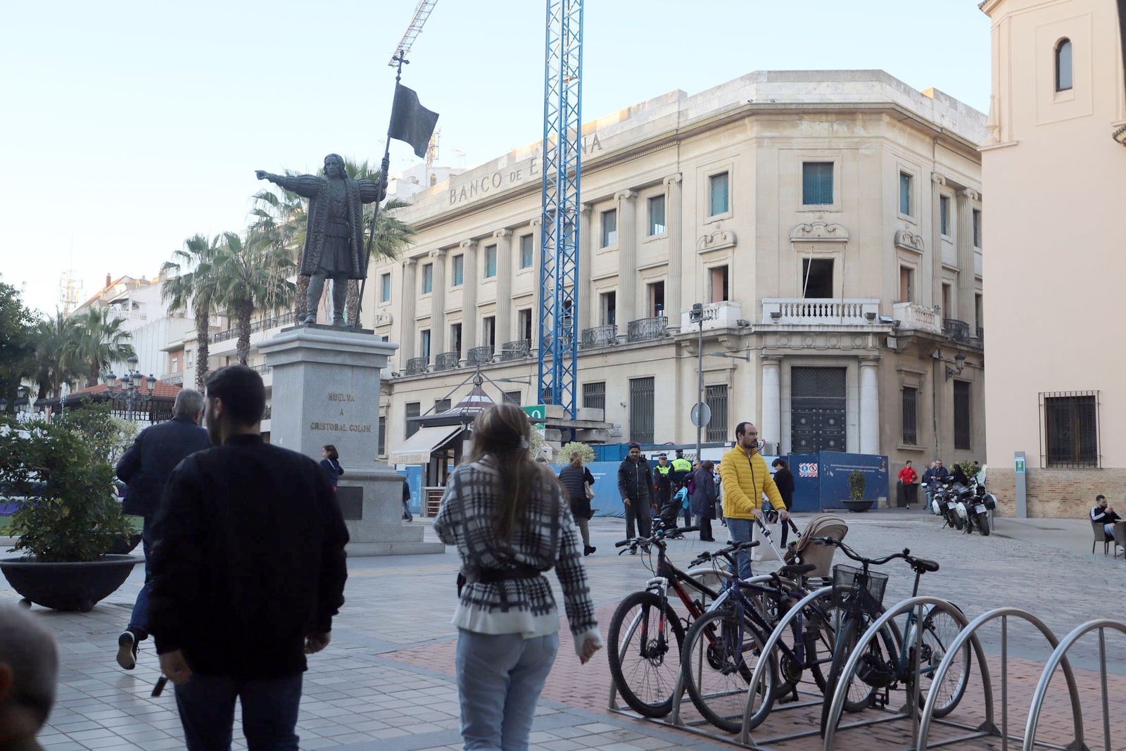 Imágenes del estado actual de las obras del Banco de España