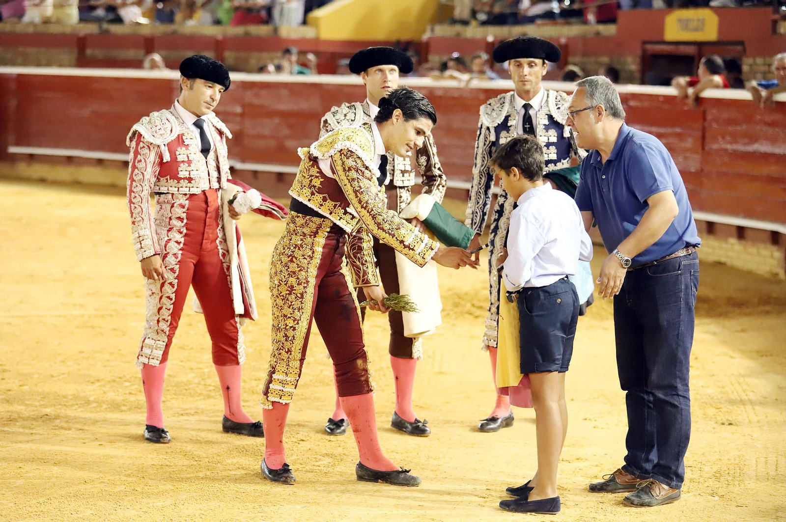 Imágenes de Morante de la Puebla, David de Miranda y Pablo Aguado en la Plaza de Toros La Merced