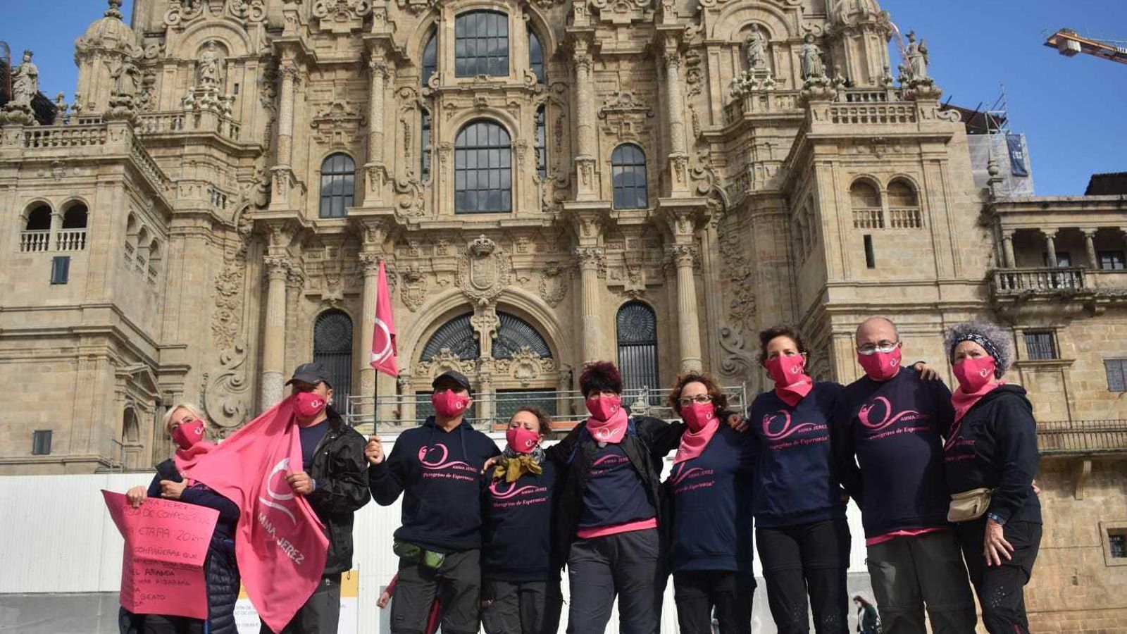 Peregrinas de AMMA Jerez y familiares finalizan el Camino de Santiago, en 2020. Peregrinas de AMMA Jerez y familiares finalizan el Camino de Santiago, en 2020.