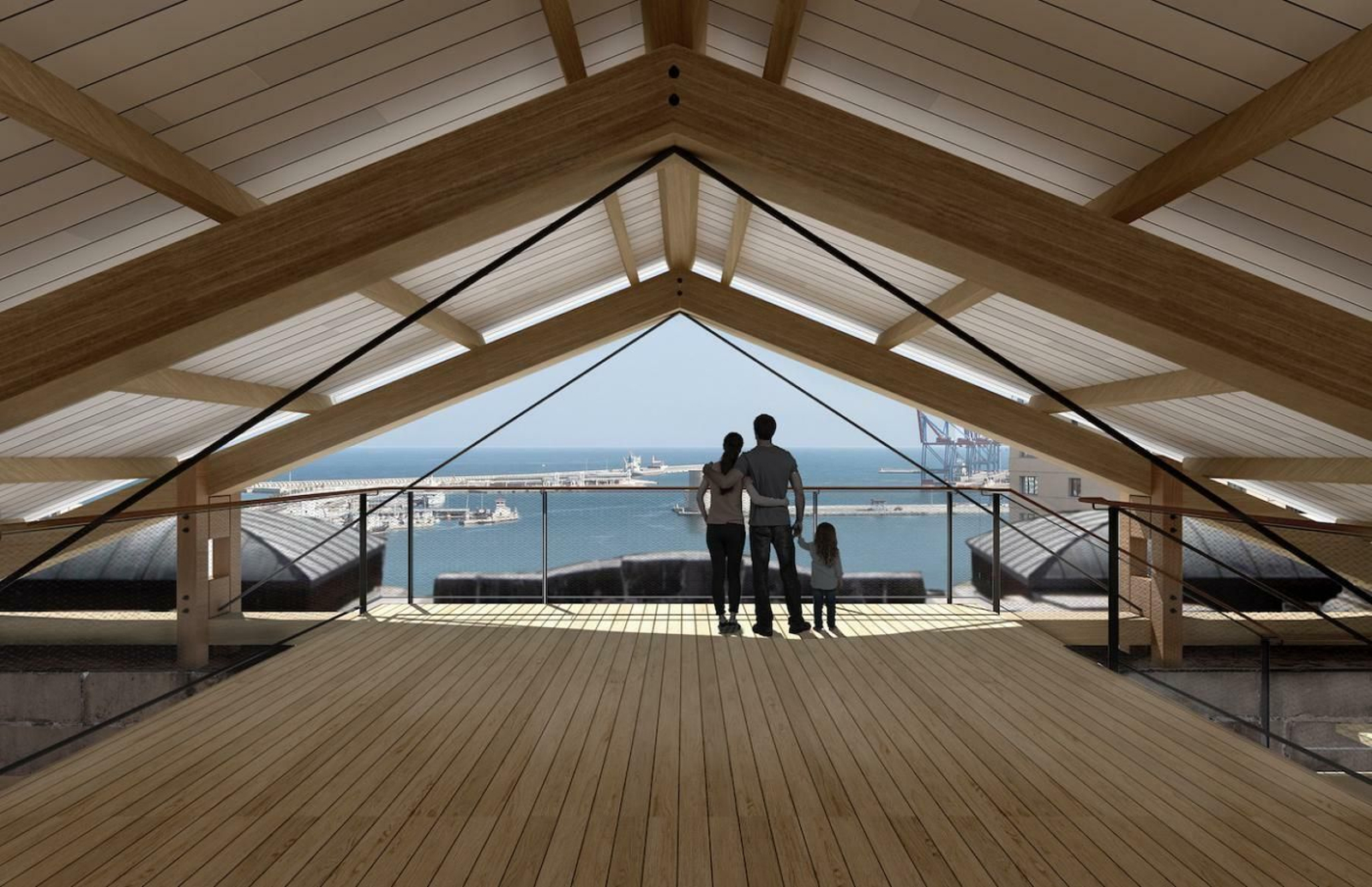 Las fotos del tejado a dos aguas para proteger la Catedral de Málaga