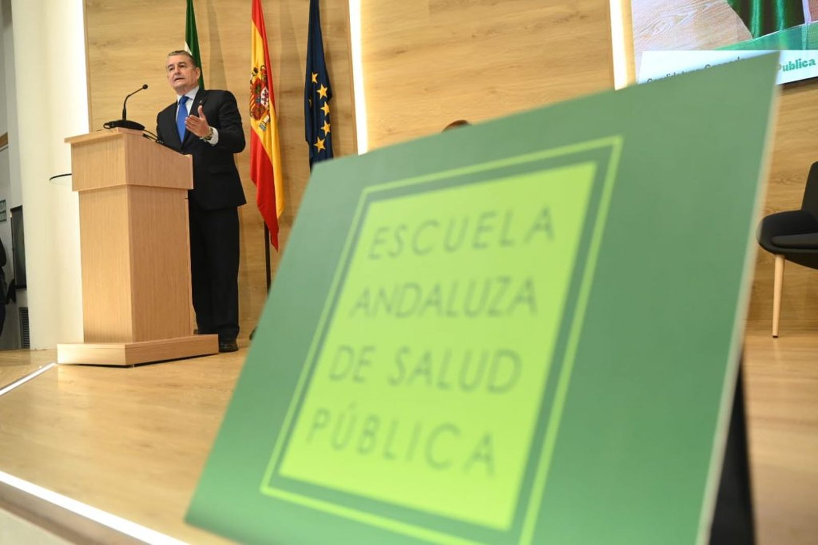 Antonio Sanz en rueda de prensa.