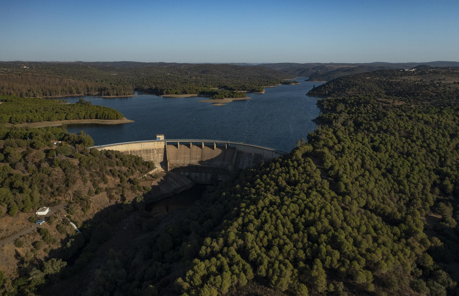 Embalse del Gergal, en una imagen captada el pasado otoño.