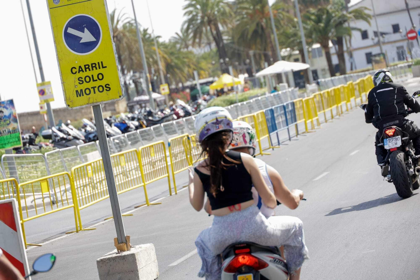El viernes de motorada en El Puerto, en imágenes