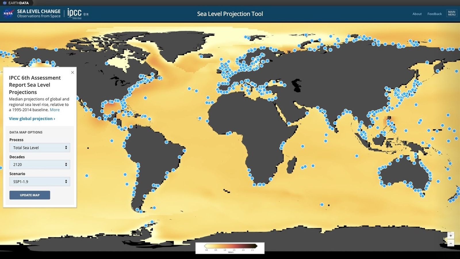Sea Level Pojection Tool.