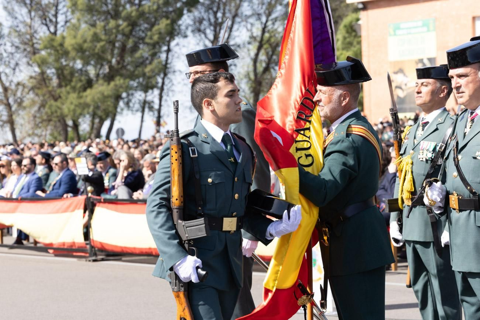 Acto de jura de bandera de la 130ª promoción de guardias civiles de la Academia de Baeza