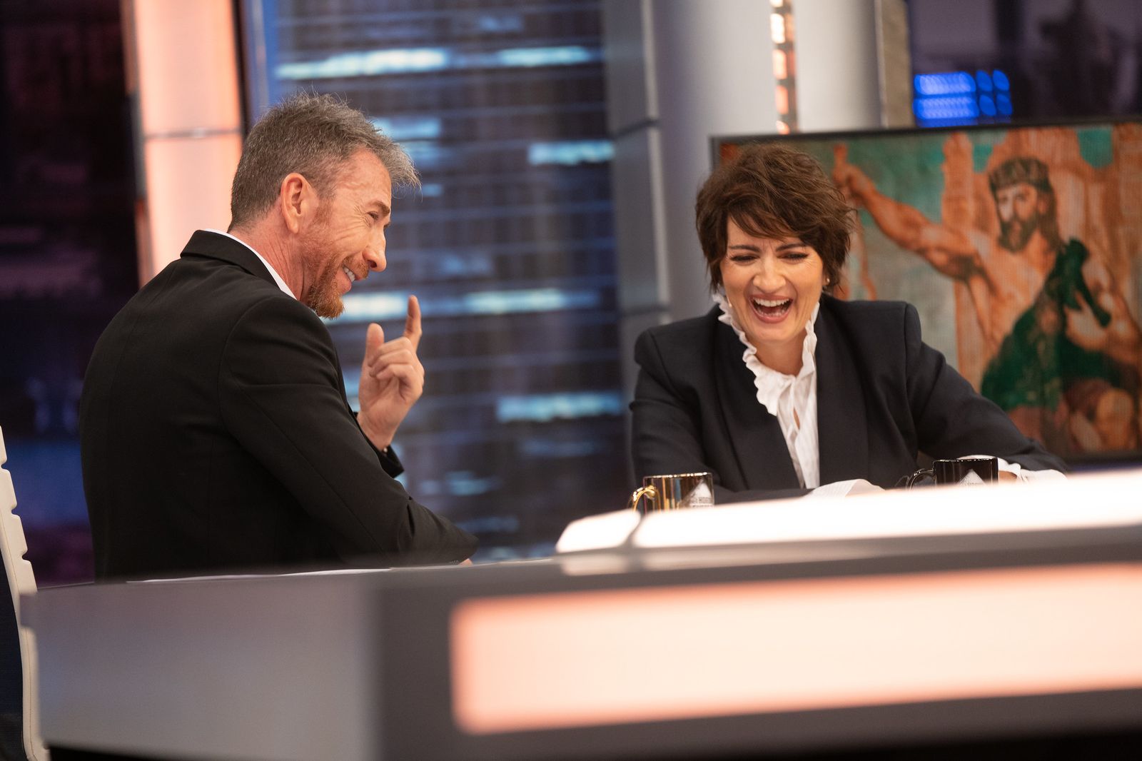 Pablo Motos y Sílvia Abril en la entrega de 'El Hormiguero' de este miércoles