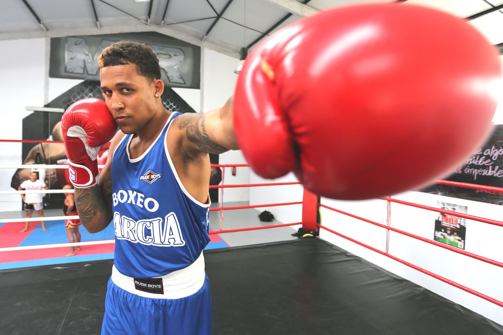 Alejandro Camacho, entrenando en El Puerto hace unos años.