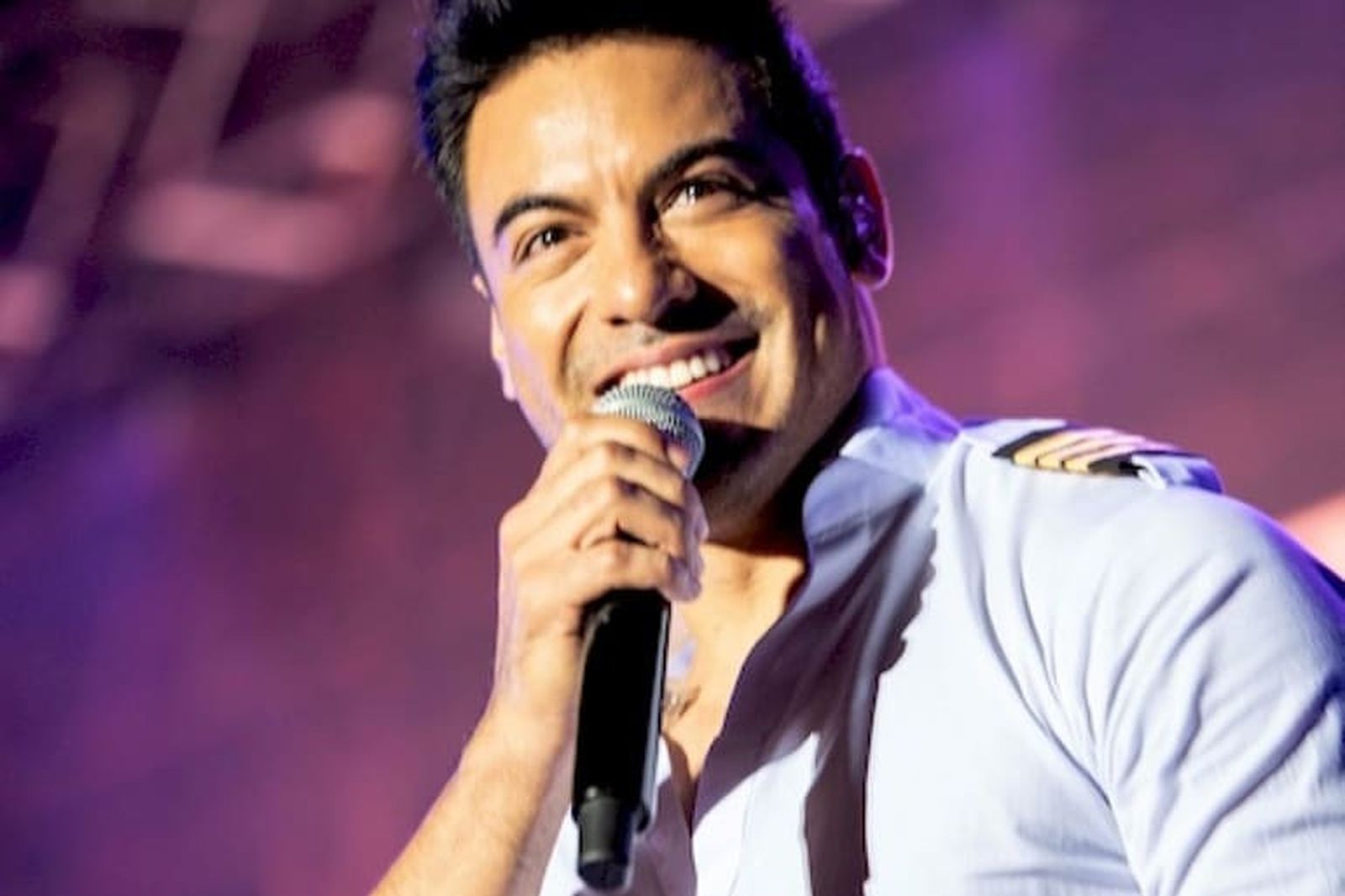 Carlos Rivera durante el concierto ofrecido el sábado en Almería.