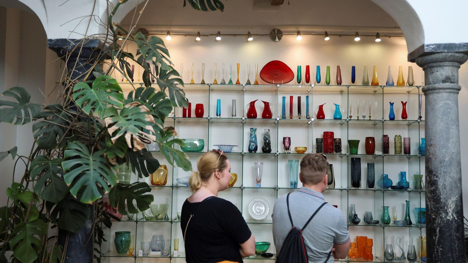 Otra zona del Museo del Vidrio y Cristal de Málaga.