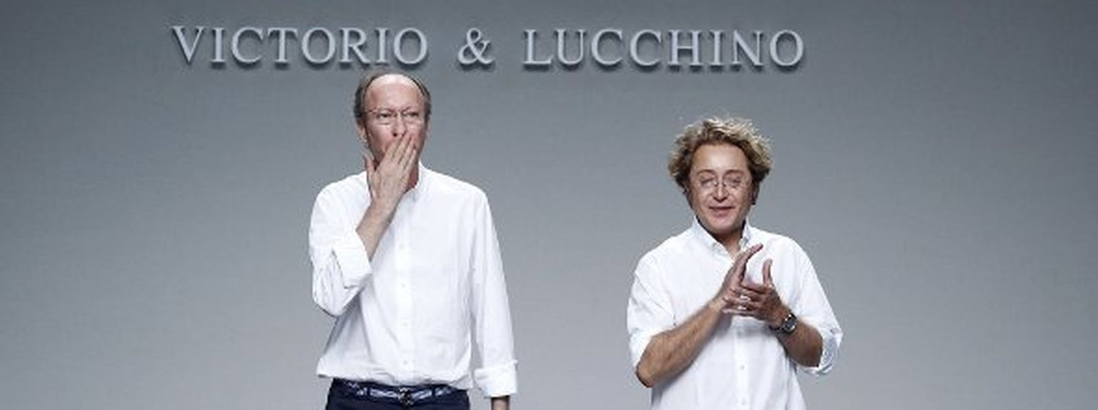 Los diseñadores presentando en Madrid sus nuevas fragancias.