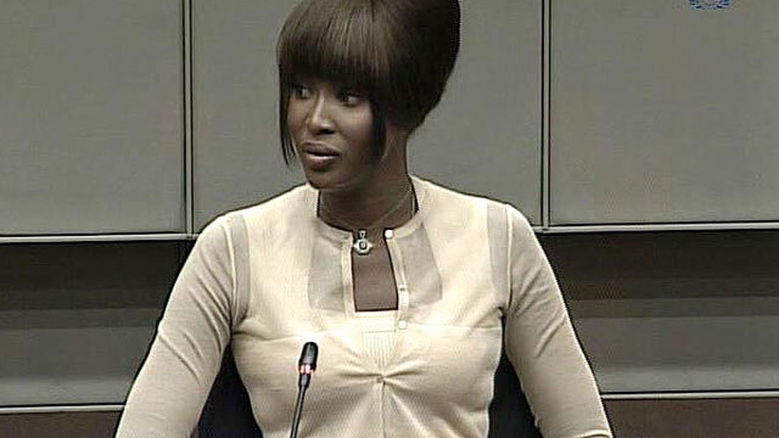 Naomi, durante su declaración en el juzgado de La Haya.