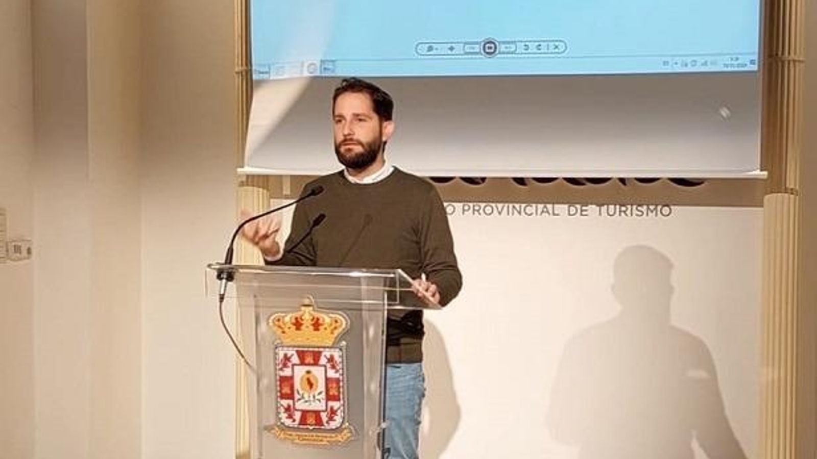 Pedro Sánchez, alcalde de Láchar en la presentación del municipio en el evento de Diputación la semana pasada. Pedro Sánchez, alcalde de Láchar en la presentación del municipio en el evento de Diputación la semana pasada.