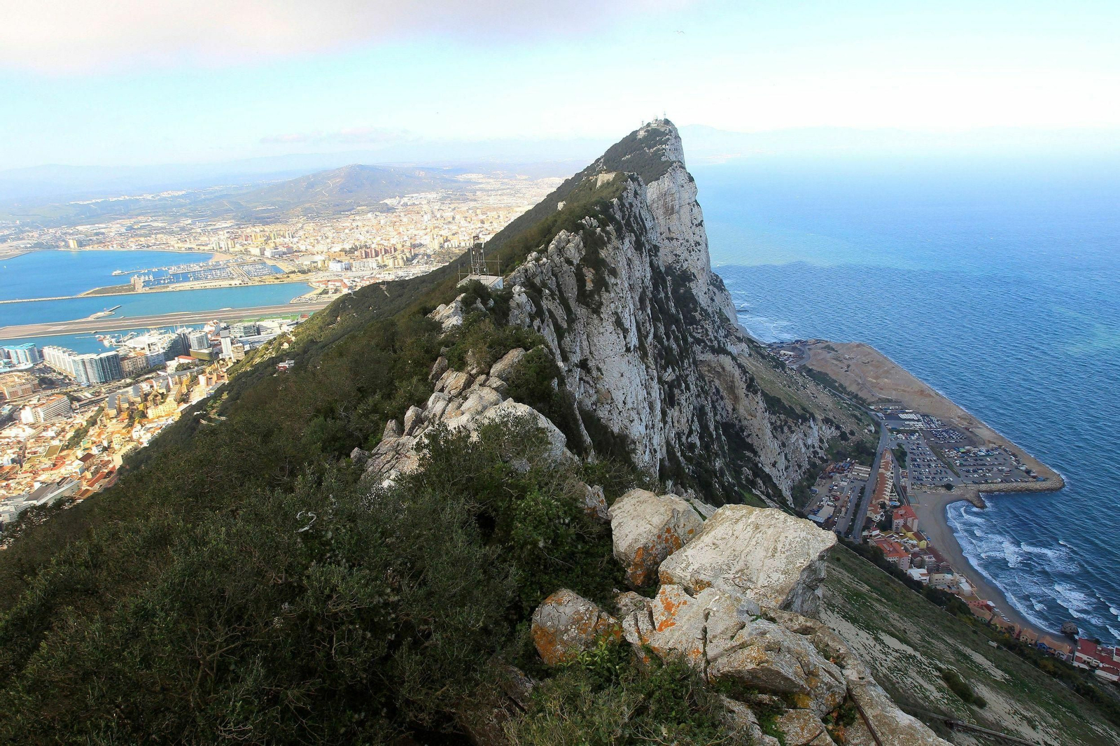 Vista del peñón de Gibraltar Vista del peñón de Gibraltar