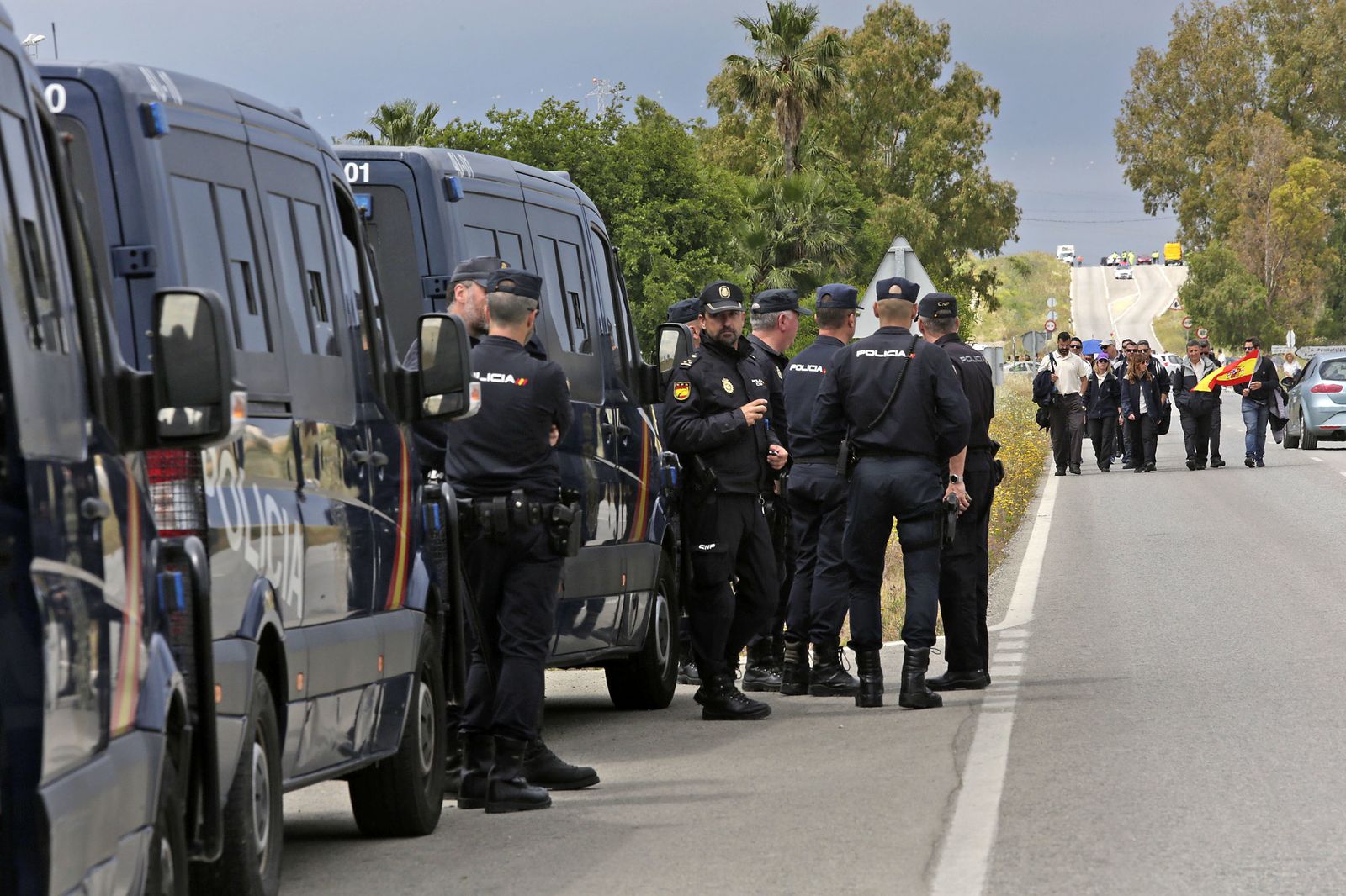 Las imágenes de las protestas de los funcionarios de prisiones