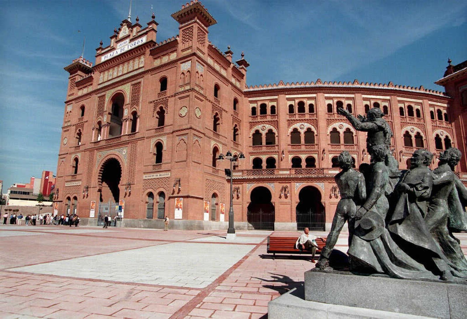 La fachada de la plaza de toros de Las Ventas de Madrid.