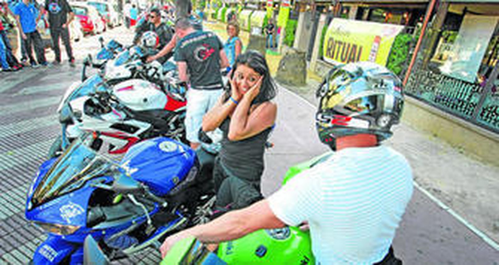Un grupo de moteros, el pasado año en la Avenida.