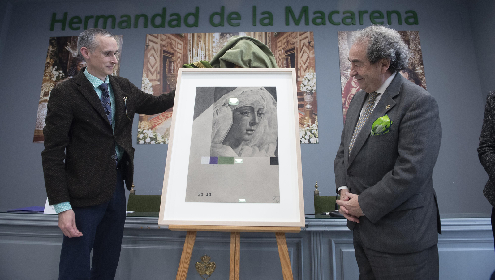 Imágenes de la presentación del cartel de la Hermandad de la Macarena