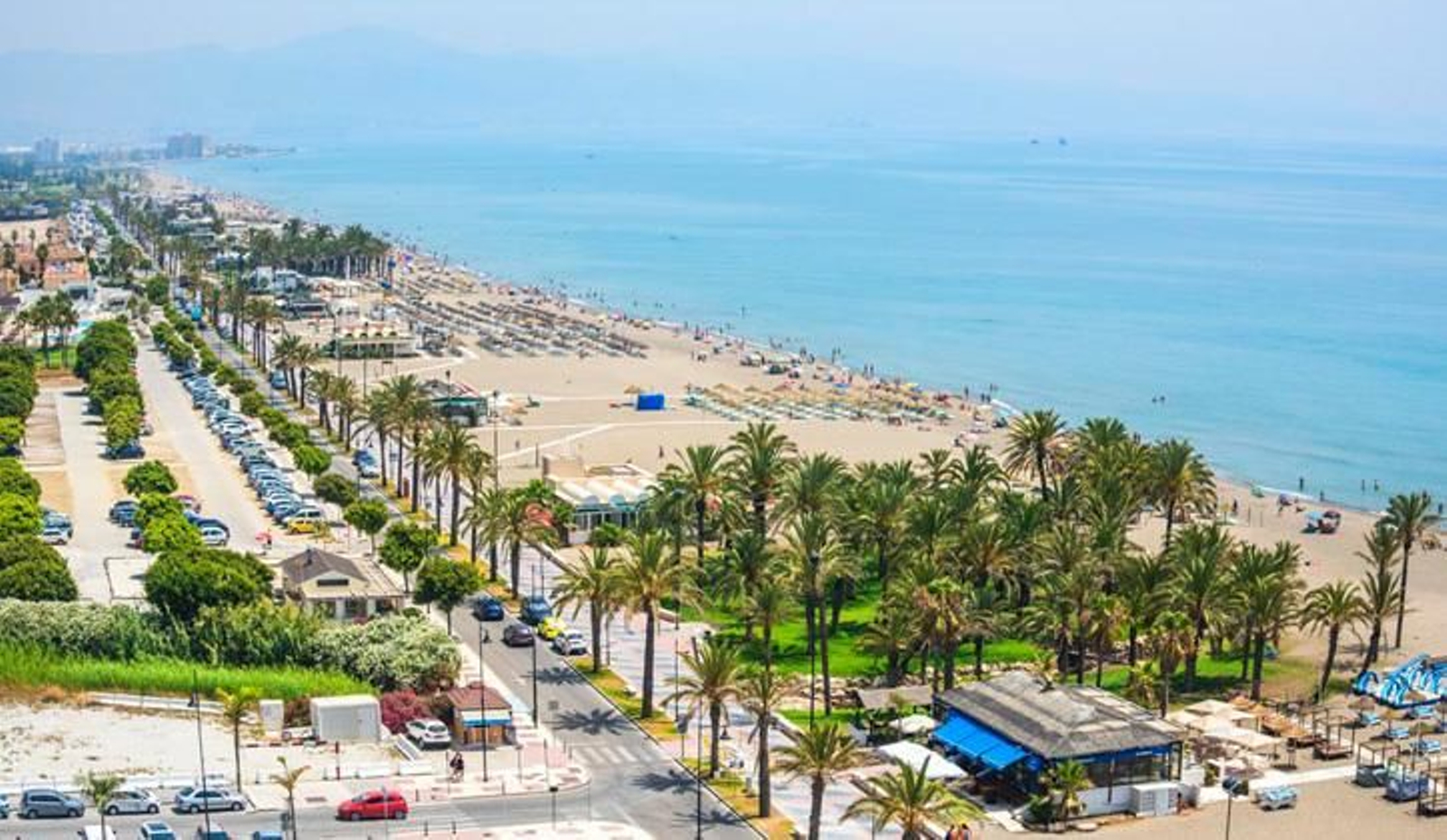 La playa de Los Álamos. La playa de Los Álamos.