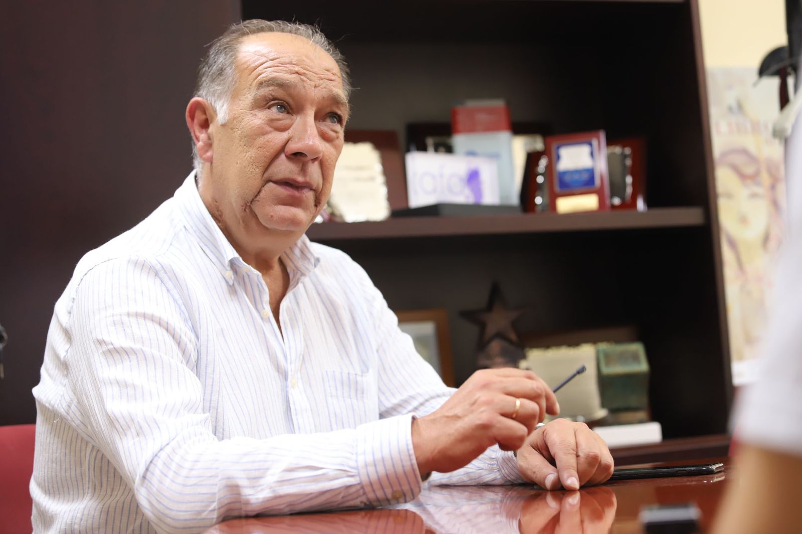 El presidente de Huelva Comercio, Antonio Gemio.